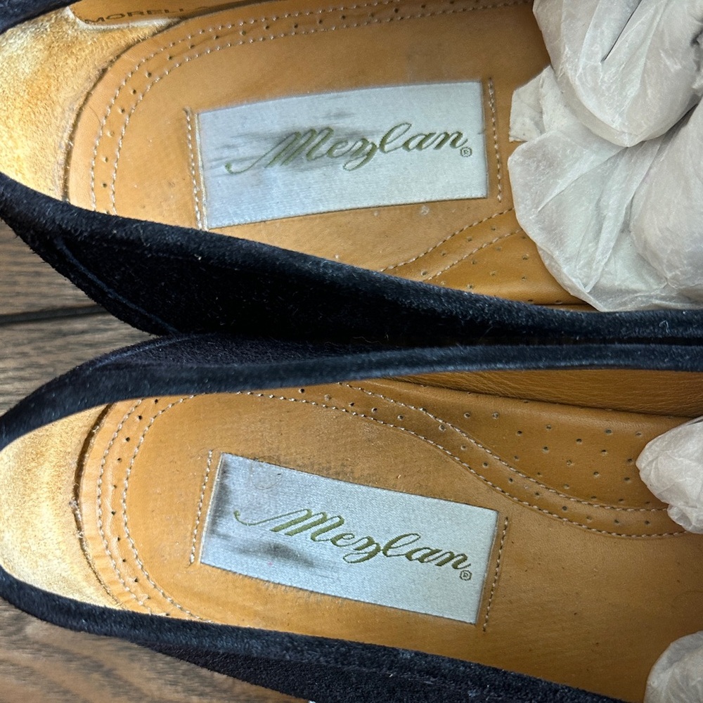 Mezlan Black Suede Bit-Detail Morella Slip-On Loafers - Picture 2 of 7